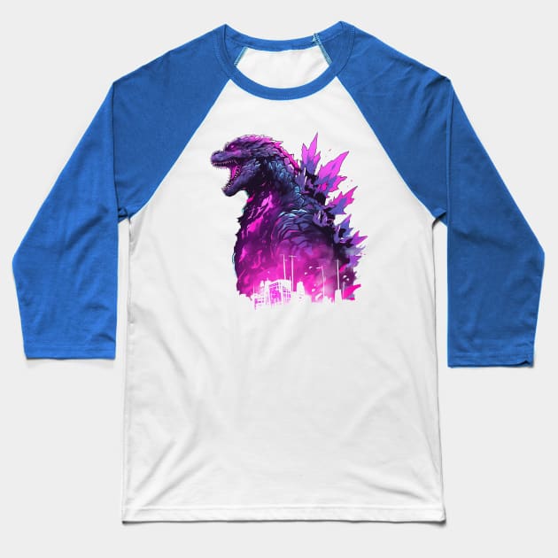 godzilla Baseball T-Shirt by piratesnow